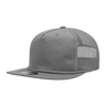 Decky 5 Panel High Profile Relaxed Cotton Blend Trucker w/Rope | Decky 6041 Grey Standard