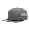 Decky 5 Panel High Profile Relaxed Cotton Blend Trucker w/Rope | Decky 6041 Grey/Black Standard