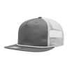 Decky 5 Panel High Profile Relaxed Cotton Blend Trucker w/Rope | Decky 6041 Grey/White Standard