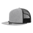 Decky 5 Panel High Profile Relaxed Cotton Blend Trucker w/Rope | Decky 6041 Heather Grey/Black Standard