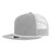 Decky 5 Panel High Profile Relaxed Cotton Blend Trucker w/Rope | Decky 6041 Heather Grey/White Standard