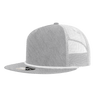 Decky 5 Panel High Profile Relaxed Cotton Blend Trucker w/Rope | Decky 6041 Heather Grey/White Standard