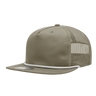 Decky 5 Panel High Profile Relaxed Cotton Blend Trucker w/Rope | Decky 6041 Khaki/White Standard