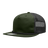 Decky 5 Panel High Profile Relaxed Cotton Blend Trucker w/Rope | Decky 6041 Olive/Black Standard