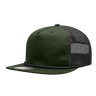 Decky 5 Panel High Profile Relaxed Cotton Blend Trucker w/Rope | Decky 6041 Olive/Black Standard