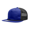 Decky 5 Panel High Profile Relaxed Cotton Blend Trucker w/Rope | Decky 6041 Royal/Black Standard