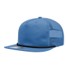Decky 5 Panel High Profile Relaxed Cotton Blend Trucker w/Rope | Decky 6041 Sky/Black Standard