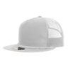 Decky 5 Panel High Profile Relaxed Cotton Blend Trucker w/Rope | Decky 6041 White Standard