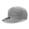 Decky 5 Panel High Profile Relaxed Cotton Rope Hat | Decky 252 Grey OSFM Hats