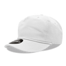 Decky 5 Panel High Profile Relaxed Cotton Rope Hat | Decky 252 White OSFM Hats