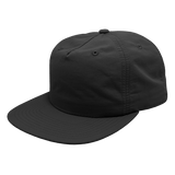 Decky 5 Panel High Profile Relaxed Nylon Surf Hat | Decky 6050 Black Standard Hats