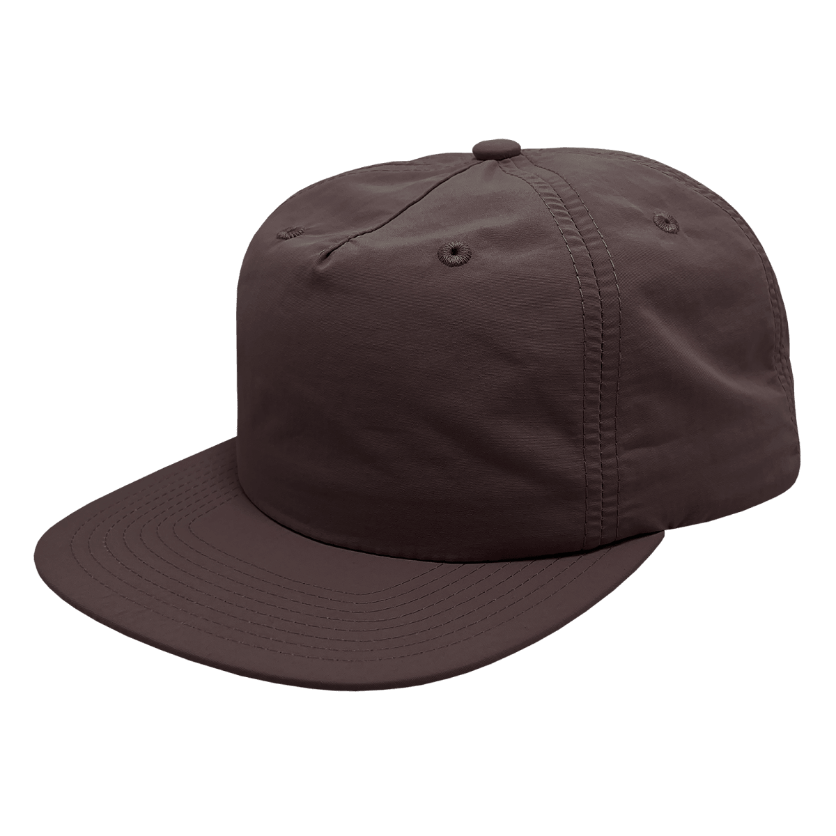 Decky 5 Panel High Profile Relaxed Nylon Surf Hat | Decky 6050 Brown Standard Hats