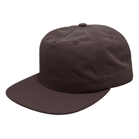 Decky 5 Panel High Profile Relaxed Nylon Surf Hat | Decky 6050 Brown Standard Hats