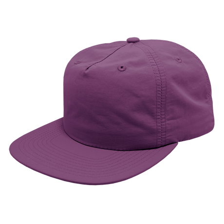 Decky 5 Panel High Profile Relaxed Nylon Surf Hat | Decky 6050 Grape Standard Hats