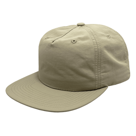 Decky 5 Panel High Profile Relaxed Nylon Surf Hat | Decky 6050 Khaki Standard Hats