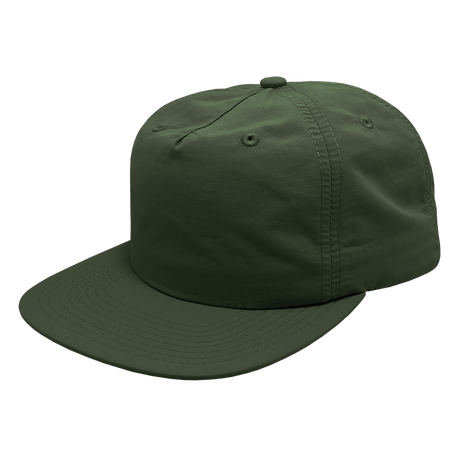 Decky 5 Panel High Profile Relaxed Nylon Surf Hat | Decky 6050 Olive Standard Hats