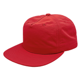 Decky 5 Panel High Profile Relaxed Nylon Surf Hat | Decky 6050 Red Standard Hats