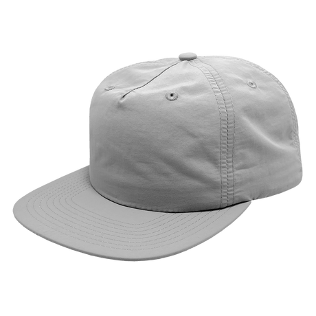Decky 5 Panel High Profile Relaxed Nylon Surf Hat | Decky 6050 Smoke Standard Hats
