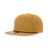Decky 5 Panel High Profile Relaxed Perforated Performance Rope Hat | Decky 6226 Biscuit/Black Standard Hats