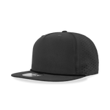 Decky 5 Panel High Profile Relaxed Perforated Performance Rope Hat | Decky 6226 Black Standard Hats