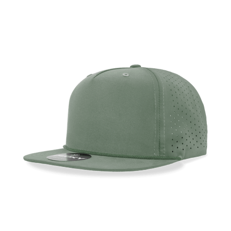 Decky 5 Panel High Profile Relaxed Perforated Performance Rope Hat | Decky 6226 Loden Standard Hats