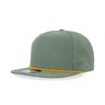 Decky 5 Panel High Profile Relaxed Perforated Performance Rope Hat | Decky 6226 Loden/Amber Standard Hats