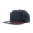 Decky 5 Panel High Profile Relaxed Perforated Performance Rope Hat | Decky 6226 Navy/Red Standard Hats