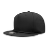 Decky 5 Panel High Profile Structured Cotton Blend Rope Hat | Decky 1041 Black OSFM Hats