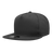 Decky 5 Panel High Profile Structured Cotton Blend Snapback | Decky 1064 Black Standard