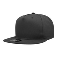 Decky 5 Panel High Profile Structured Cotton Blend Snapback | Decky 1064 Black Standard