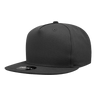 Decky 5 Panel High Profile Structured Cotton Blend Snapback | Decky 1064 Black Standard