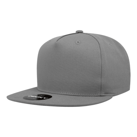 Decky 5 Panel High Profile Structured Cotton Blend Snapback | Decky 1064 Cardinal Standard