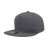 Decky 5 Panel High Profile Structured Cotton Blend Snapback | Decky 1064 Charcoal Standard