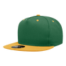 Decky 5 Panel High Profile Structured Cotton Blend Snapback | Decky 1064 Forest/Gold Standard