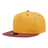 Decky 5 Panel High Profile Structured Cotton Blend Snapback | Decky 1064 Gold/Cardinal Standard