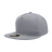 Decky 5 Panel High Profile Structured Cotton Blend Snapback | Decky 1064 Grey Standard