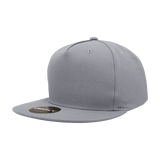 Decky 5 Panel High Profile Structured Cotton Blend Snapback | Decky 1064 Grey Standard