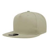 Decky 5 Panel High Profile Structured Cotton Blend Snapback | Decky 1064 Khaki Standard
