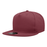 Decky 5 Panel High Profile Structured Cotton Blend Snapback | Decky 1064 Maroon Standard