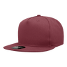 Decky 5 Panel High Profile Structured Cotton Blend Snapback | Decky 1064 Maroon Standard