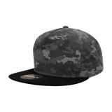 Decky 5 Panel High Profile Structured Cotton Blend Snapback | Decky 1064 NTG/Black Standard