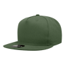 Decky 5 Panel High Profile Structured Cotton Blend Snapback | Decky 1064 Olive Standard