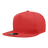 Decky 5 Panel High Profile Structured Cotton Blend Snapback | Decky 1064 Red Standard