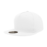 Decky 5 Panel High Profile Structured Cotton Blend Snapback | Decky 1064 White Standard