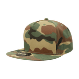 Decky 5 Panel High Profile Structured Cotton Blend Snapback | Decky 1064 Woodland Standard