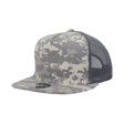 Decky 5 Panel High Profile Structured Cotton Blend Trucker | Decky 1040 ACU OSFM