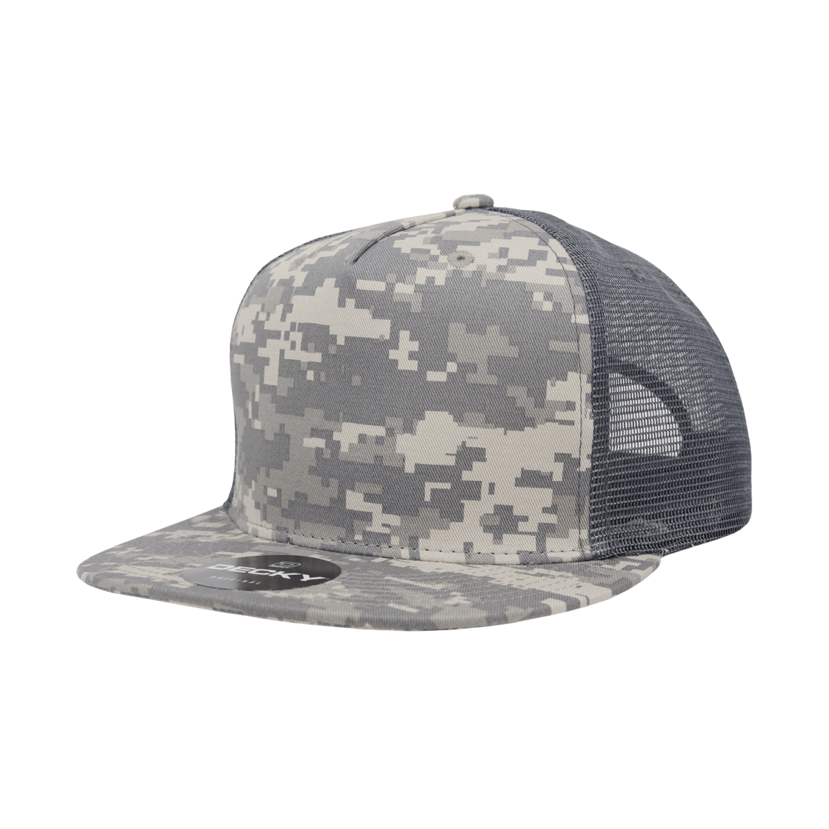 Decky 5 Panel High Profile Structured Cotton Blend Trucker | Decky 1040 ACU OSFM