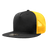 Decky 5 Panel High Profile Structured Cotton Blend Trucker | Decky 1040 Blk/Gld Standard