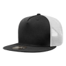 Decky 5 Panel High Profile Structured Cotton Blend Trucker | Decky 1040 Blk/Wht Standard