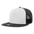 Decky 5 Panel High Profile Structured Cotton Blend Trucker | Decky 1040 Blk/Wht/Blk Standard